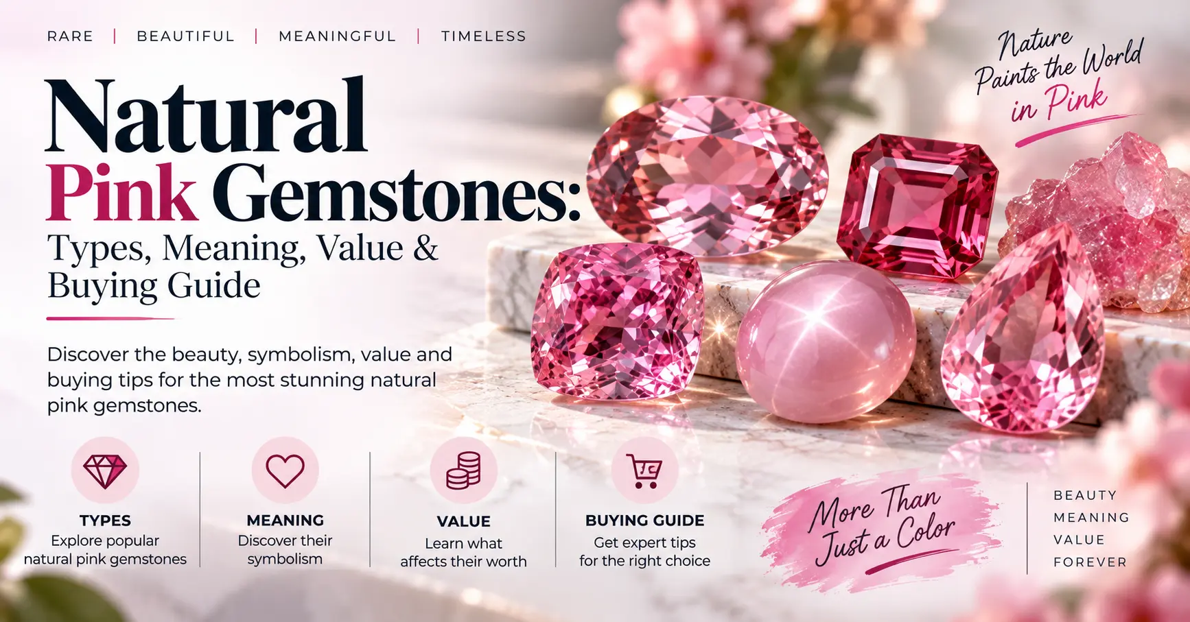 natural pink gemstones