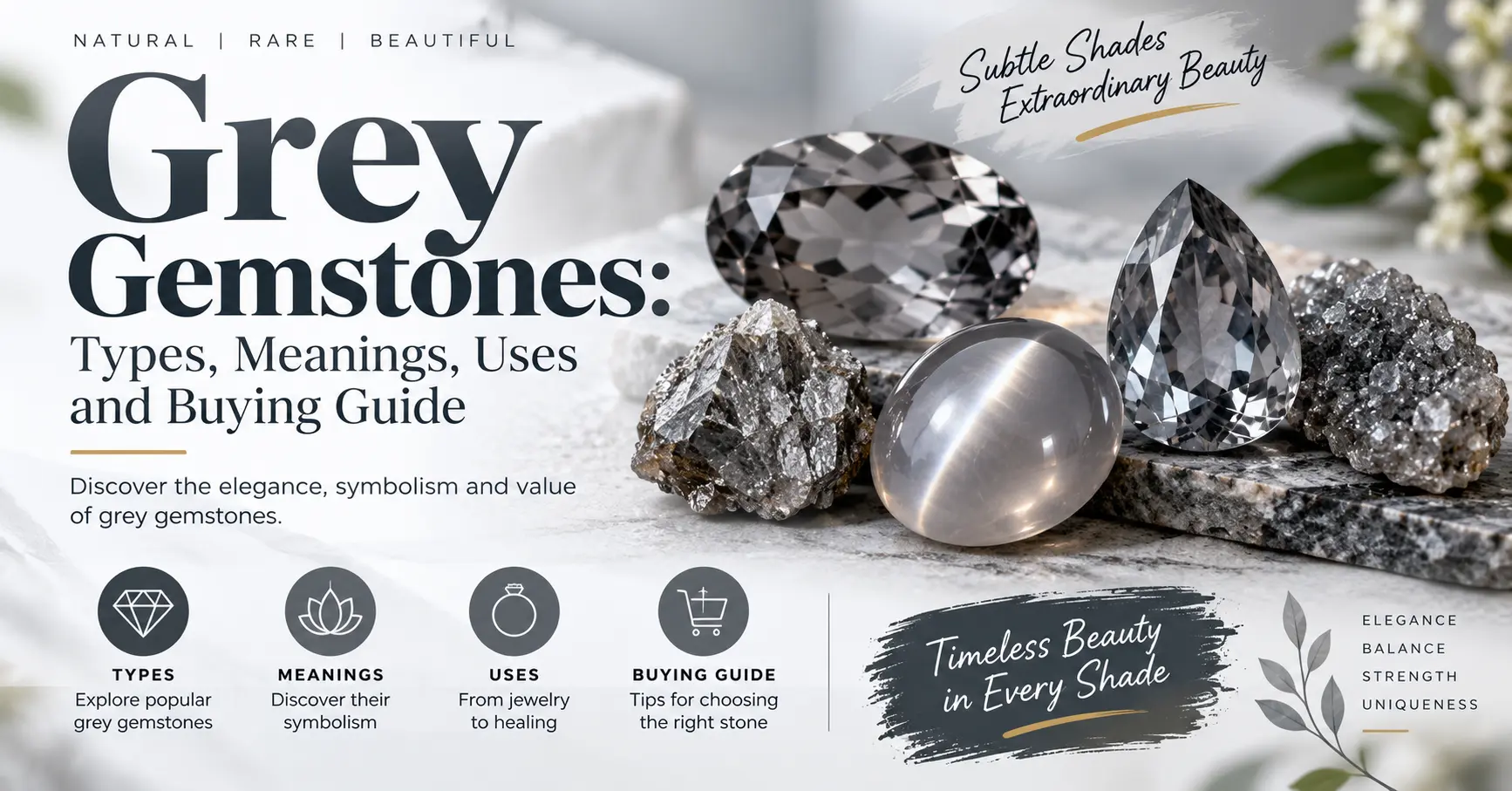 grey gemstones