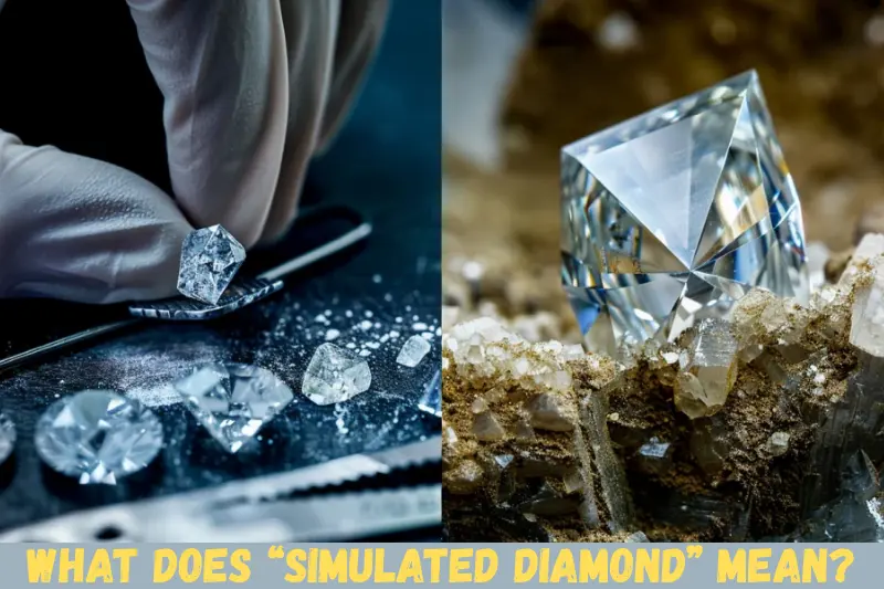 what does “simulated diamond” mean?